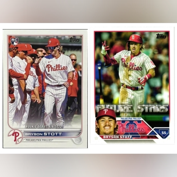Bryson Stott ⚾ MLB Baseball Trading Cards Lot 🔥 Philadelphia Phillies - Picture 1 of 3
